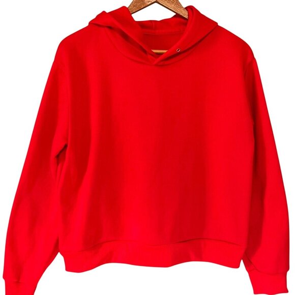 Bright Red Cropped Hoodie XL - Picture 1 of 5